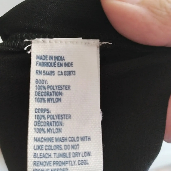 American Eagle Outfitters Black Crochet Lace Back sleeveless mini dress, size 00 - Picture 7 of 8